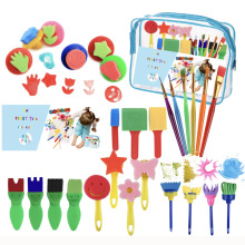 Children painting sponge brush early education kindergarten puzzle painting tools 27pcs/sets